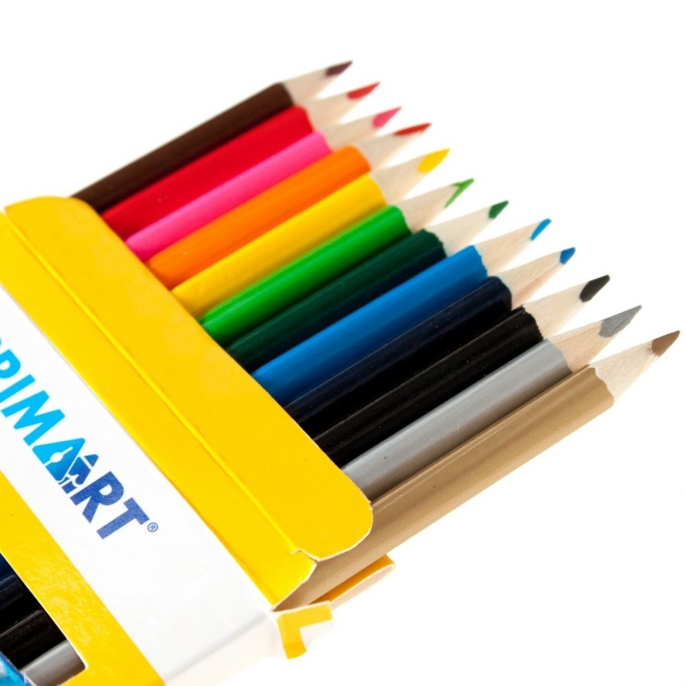 CRAYONS 12 COULEURS TRIANGULAIRES PRIMA ART 337404
